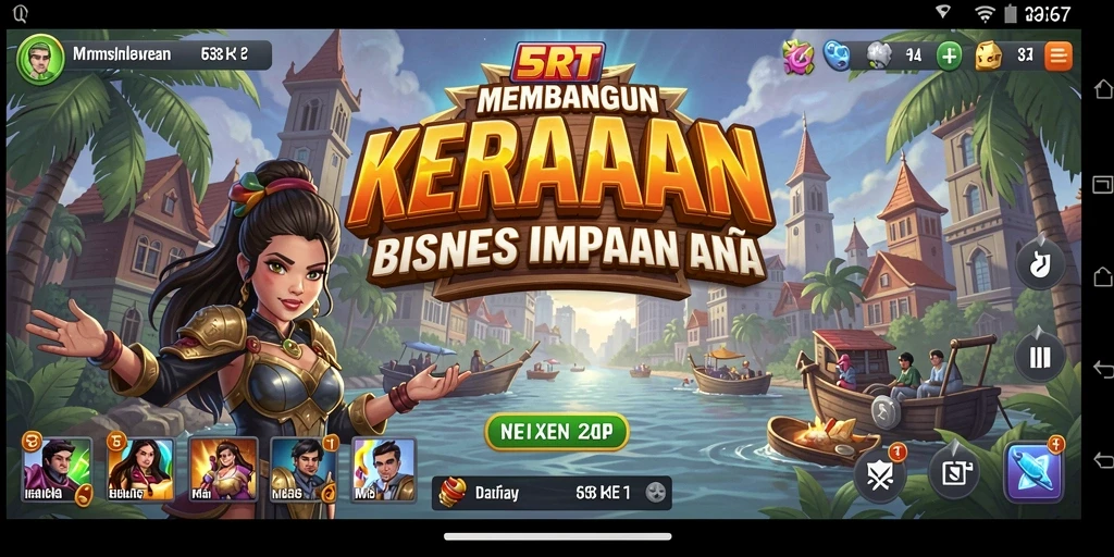 Screenshot menunjukkan gameplay Tycoon yang menarik dan menantang.