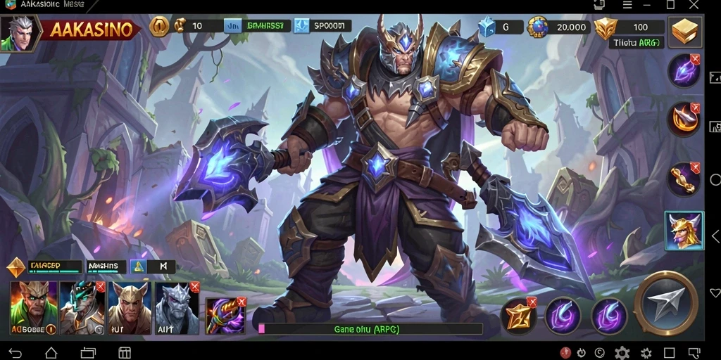 Screenshot dari gameplay menarik AAKASINO menampilkan aksi pertarungan mendebarkan.