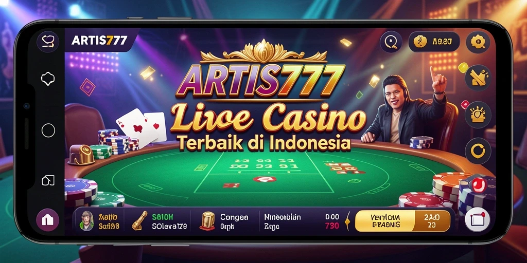 Screenshot menyajikan gameplay Live Casino yang mendebarkan.