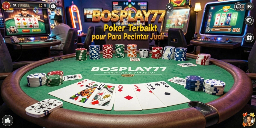 Tampilan gameplay Poker yang menarik di BOSPLAY77.