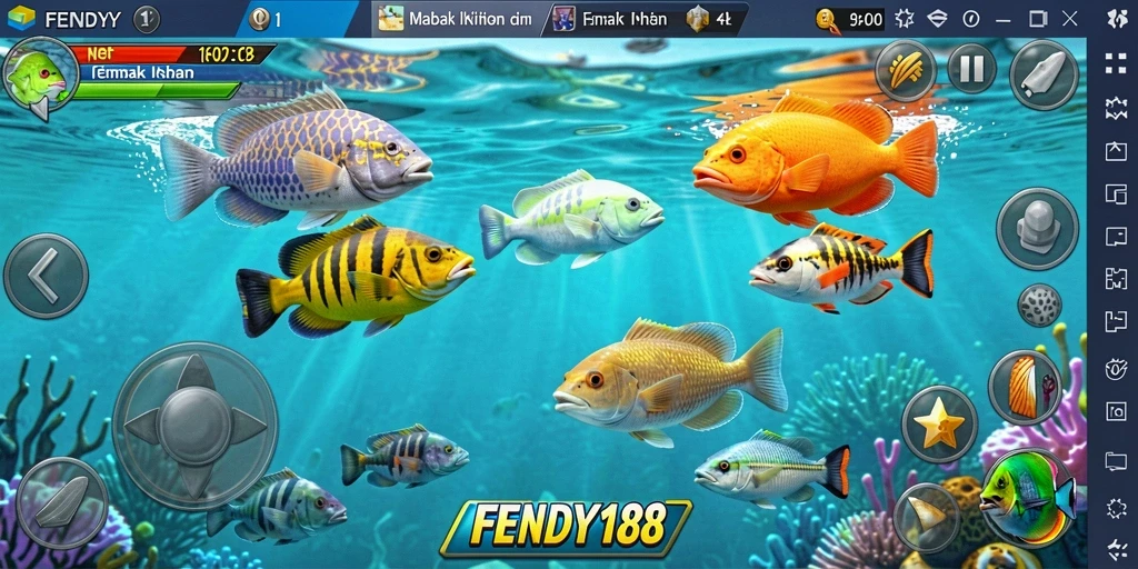 Tampilan gameplay menembak ikan yang seru di FENDY188.