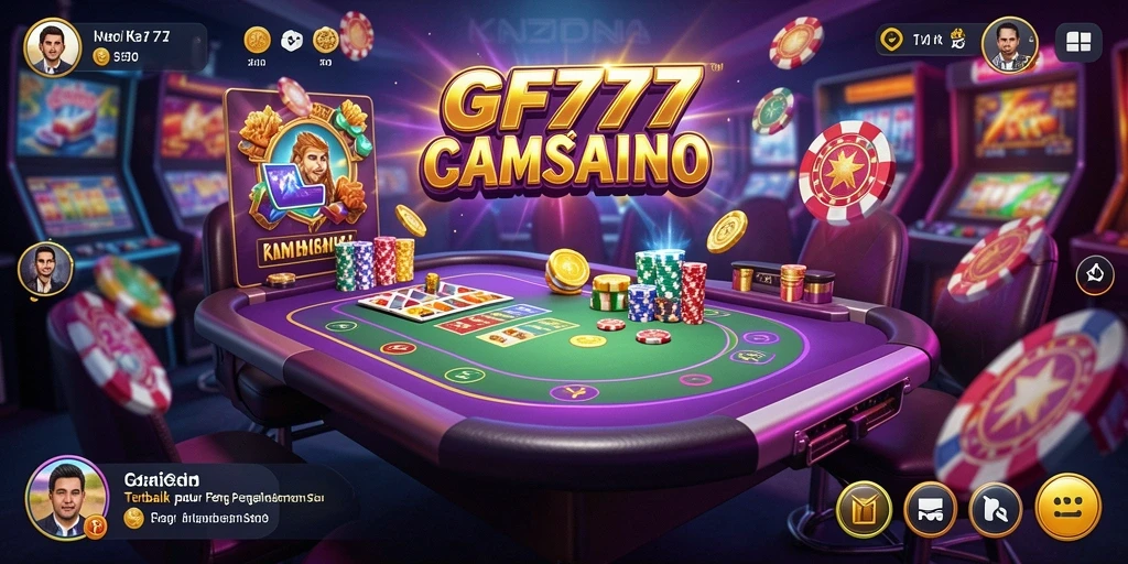 Screenshot gameplay GF777 yang penuh aksi dan keseruan kasino.