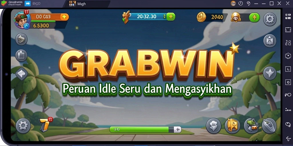 Screenshot gameplay <strong>GRABWIN</strong> menampilkan suasana bermain yang santai dan menarik.