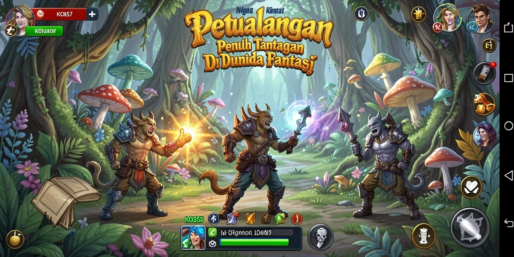 Gameplay menarik di dunia petualangan yang menantang.