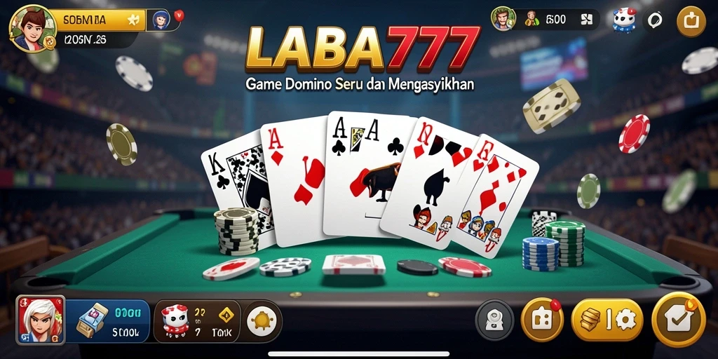 Tampilan permainan Domino yang memikat dalam LABA777.