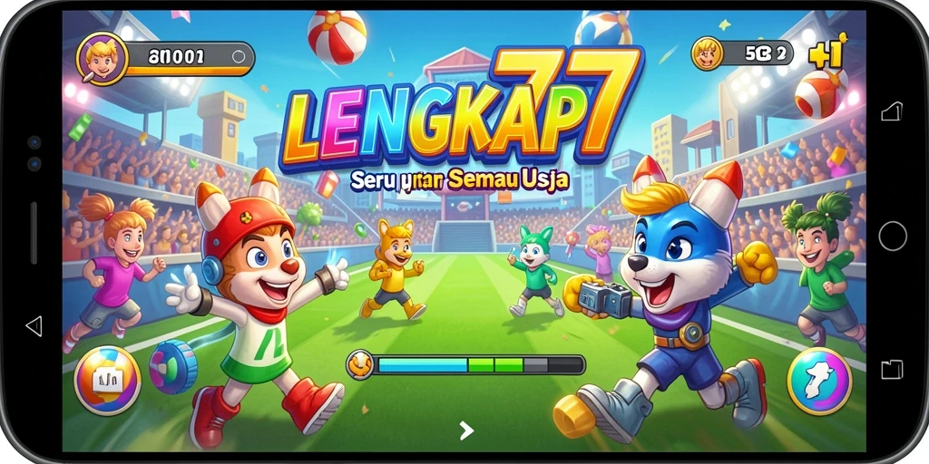 Tampilan gameplay seru LENGKAP777 dengan berbagai level menantang.