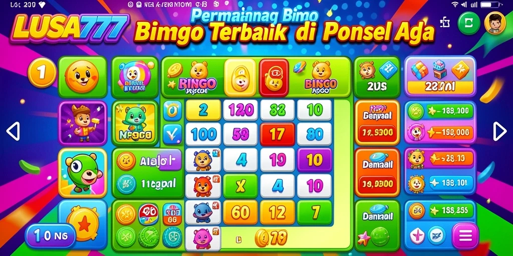 Screenshot gameplay LUSA777 menampilkan keseruan permainan Bingo yang mendebarkan.