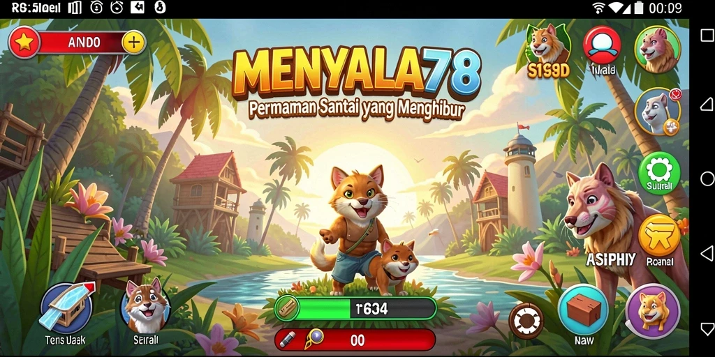 Tampilan screenshot menunjukkan gameplay <strong>MENYALA78</strong> yang seru dan penuh warna.