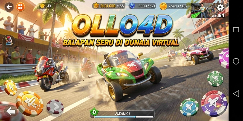 Tampilan gameplay menarik dan mendebarkan dalam OLLO4D.