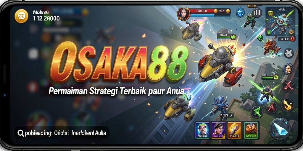 Screenshot utama OSAKA88 menunjukkan gameplay strategi yang intens.