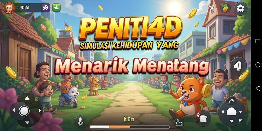 Tangkapan layar gameplay PENITI4D menampilkan simulasi kehidupan yang menarik.