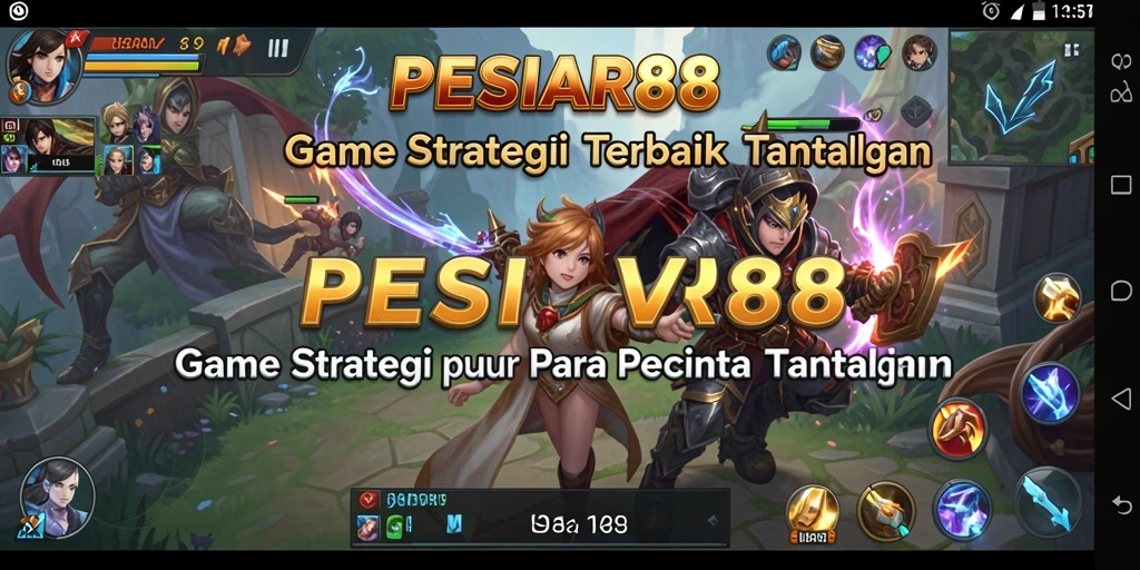 Tampilan gameplay PESIAR88 menampilkan aksi strategi yang intens.