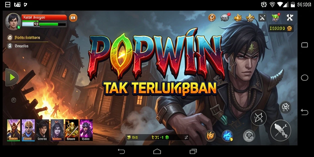 Gameplay POPWIN yang menegangkan dan menyeramkan.