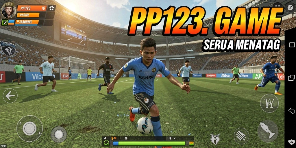 Screenshot PP123 menampilkan aksi seru dalam pertandingan olahraga.