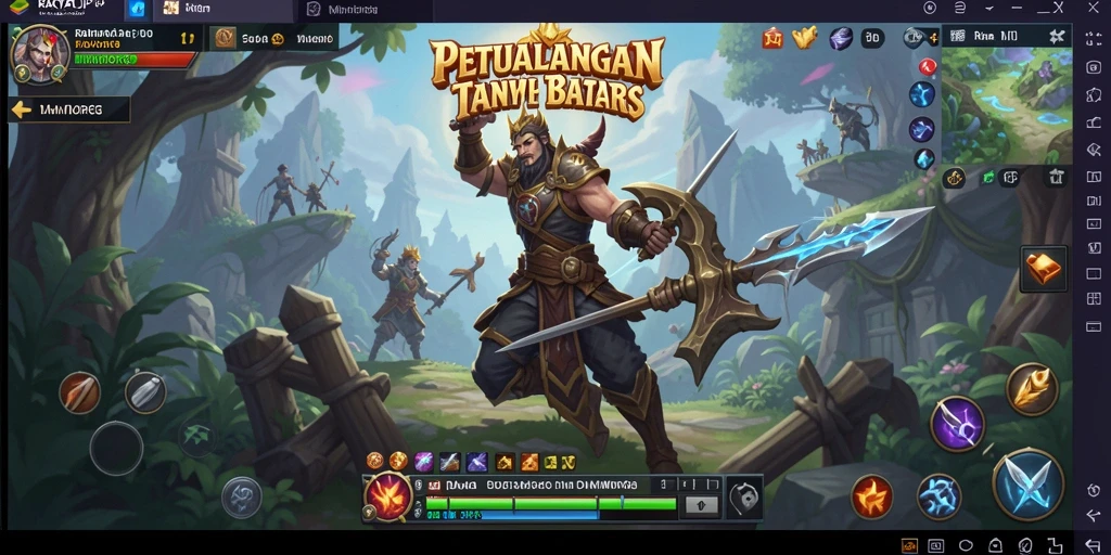 Tampilan gameplay menarik di RAKYATJP yang menunjukkan aksi pertempuran seru.