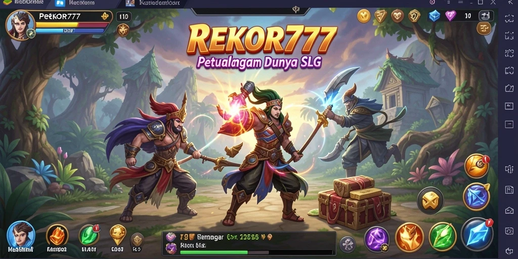Screenshot gameplay <strong>REKOR777</strong> yang mendebarkan menunjukkan strategi pertempuran.