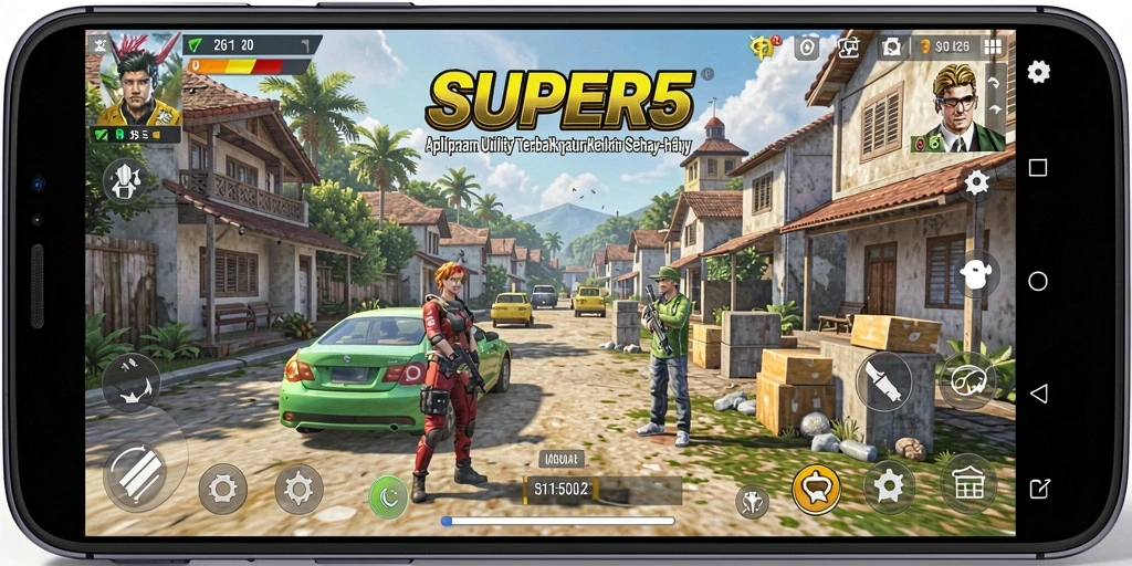 Tampilan antarmuka user-friendly SUPER5 yang memudahkan penggunanya.